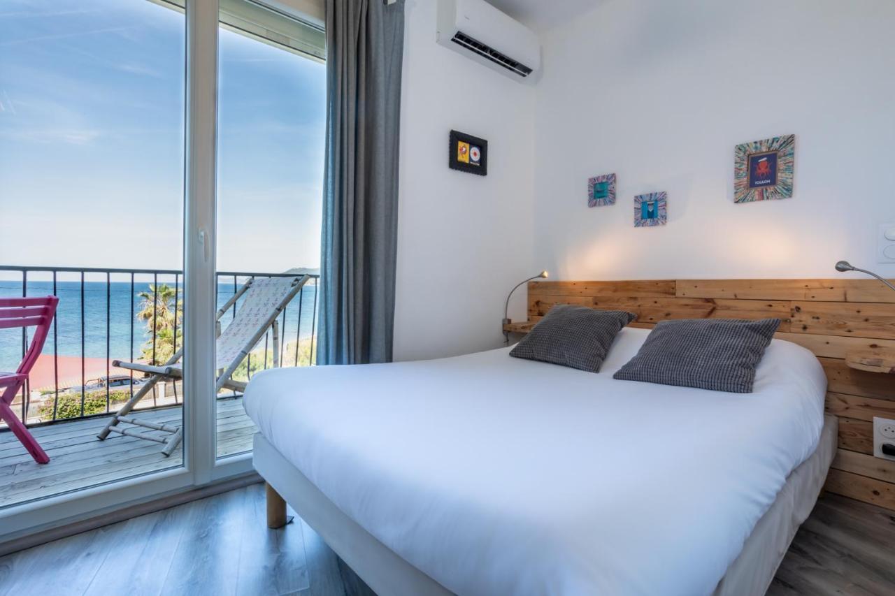 Hotel Almanarre Plage - Hotel Eco-Responsable Face A La Mer イエール エクステリア 写真