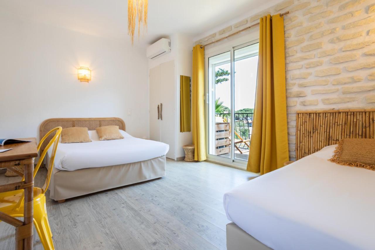 Hotel Almanarre Plage - Hotel Eco-Responsable Face A La Mer イエール エクステリア 写真