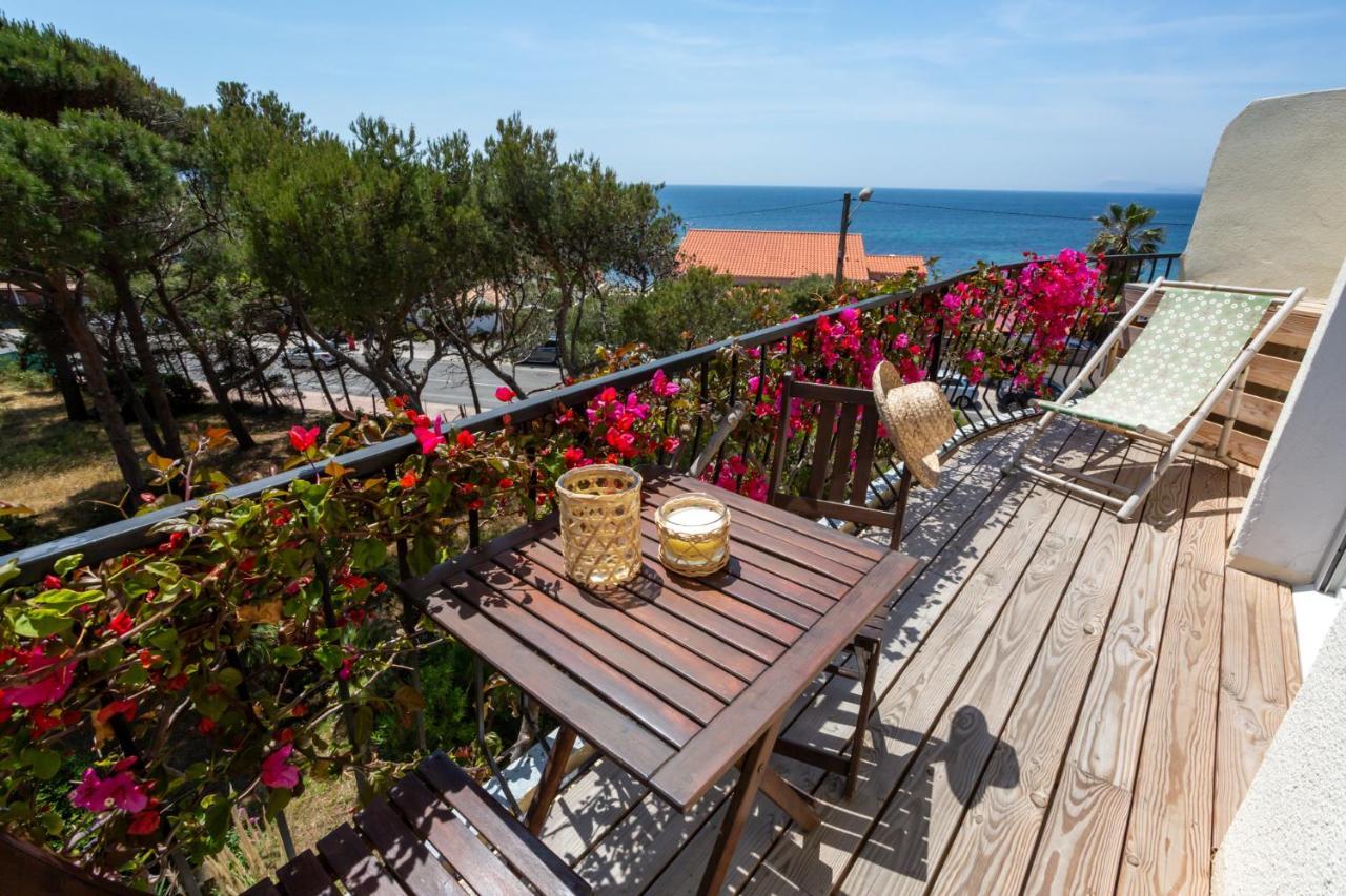 Hotel Almanarre Plage - Hotel Eco-Responsable Face A La Mer イエール エクステリア 写真